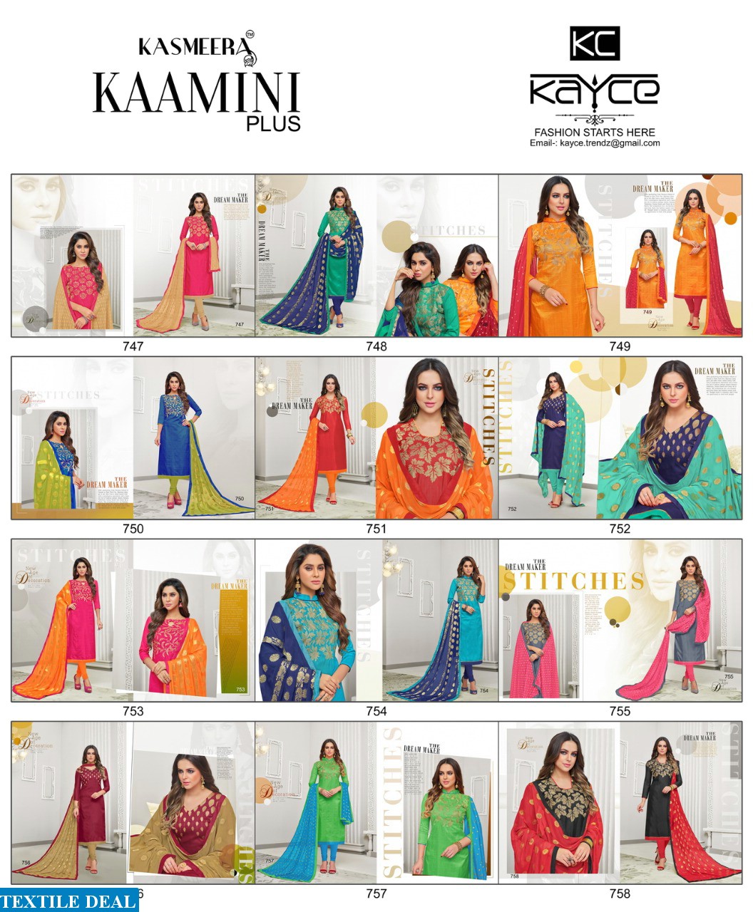 kaycee kamini plus Wholesale banarasi Silk ladies Dresses